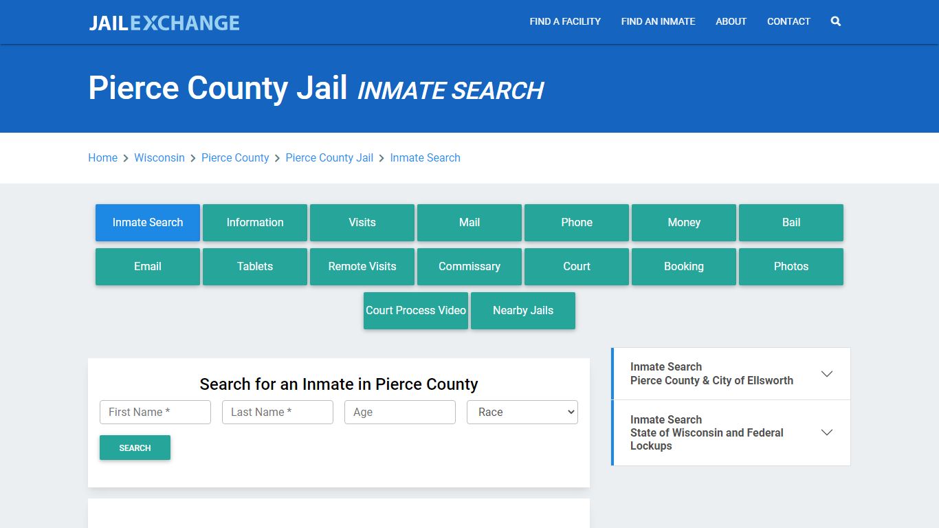 Pierce County Jail, WI Inmate Search: Roster & Mugshots